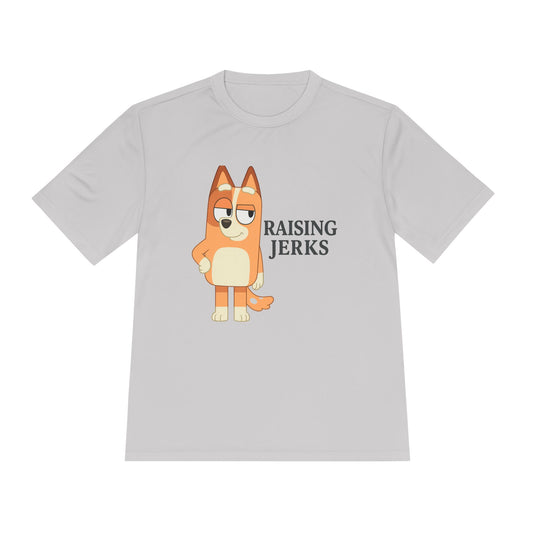 Funny Unisex Moisture Wicking Tee for Dads and Moms, Dad and Mom Gift, Parent Humor Shirt, Lightweight Tee, Family Joke Shirt, Parenting Tee