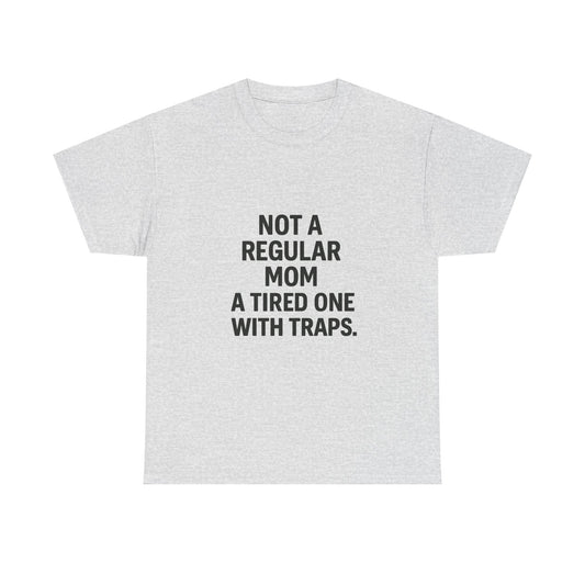 Funny Mom Tee: Unisex Heavy Cotton T-Shirt, Gift for Moms, Casual Wear, Mother's Day, Parenting Humor, Family Shirt
