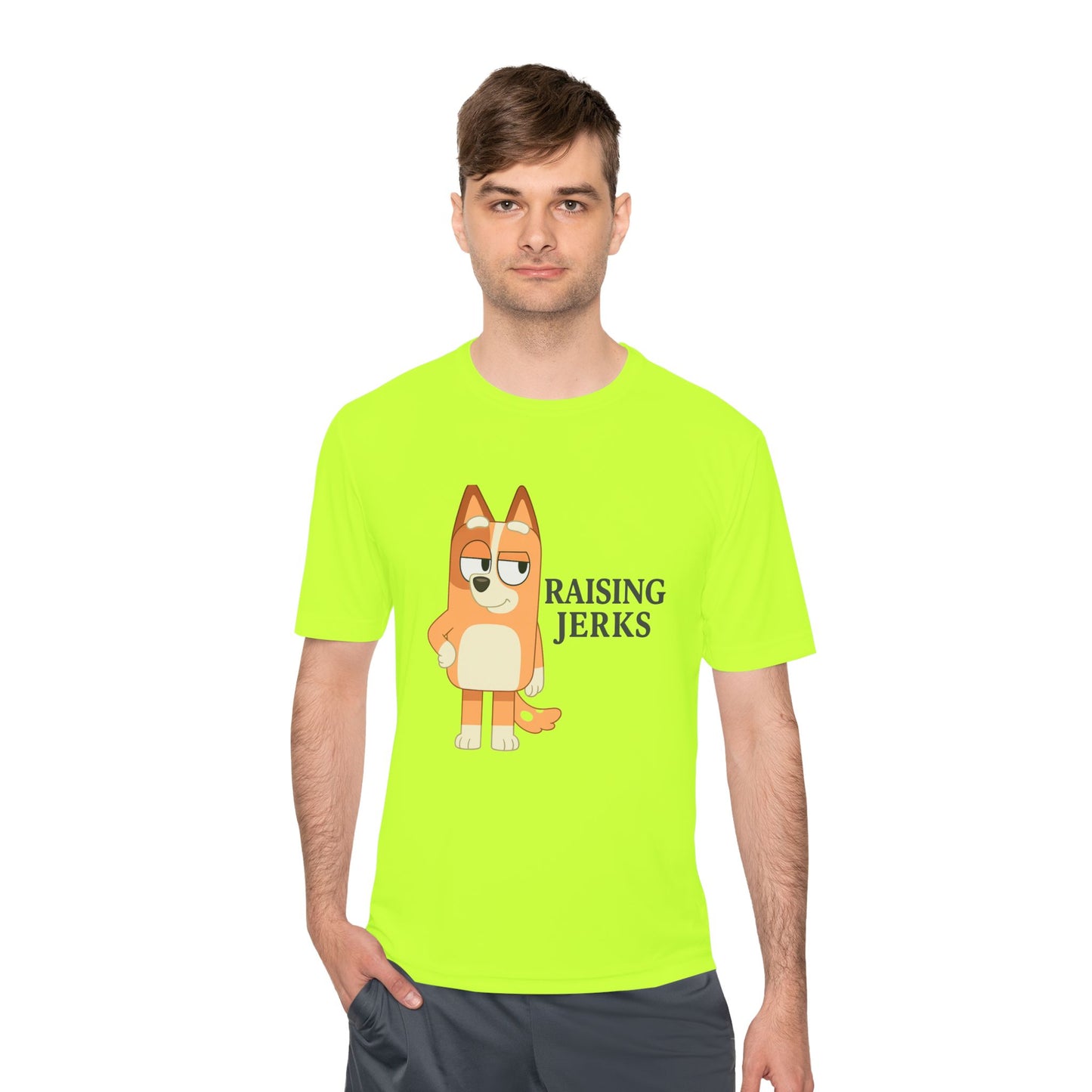 Funny Unisex Moisture Wicking Tee for Dads and Moms, Dad and Mom Gift, Parent Humor Shirt, Lightweight Tee, Family Joke Shirt, Parenting Tee