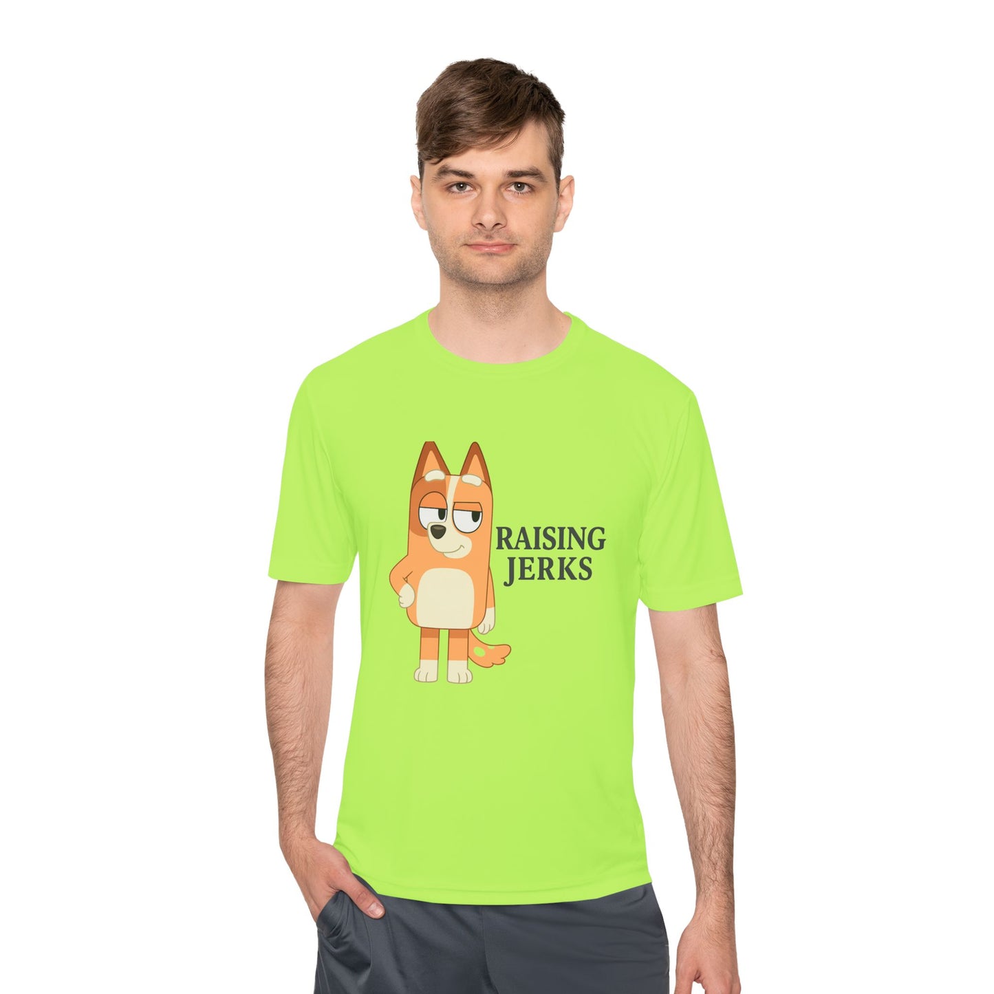 Funny Unisex Moisture Wicking Tee for Dads and Moms, Dad and Mom Gift, Parent Humor Shirt, Lightweight Tee, Family Joke Shirt, Parenting Tee