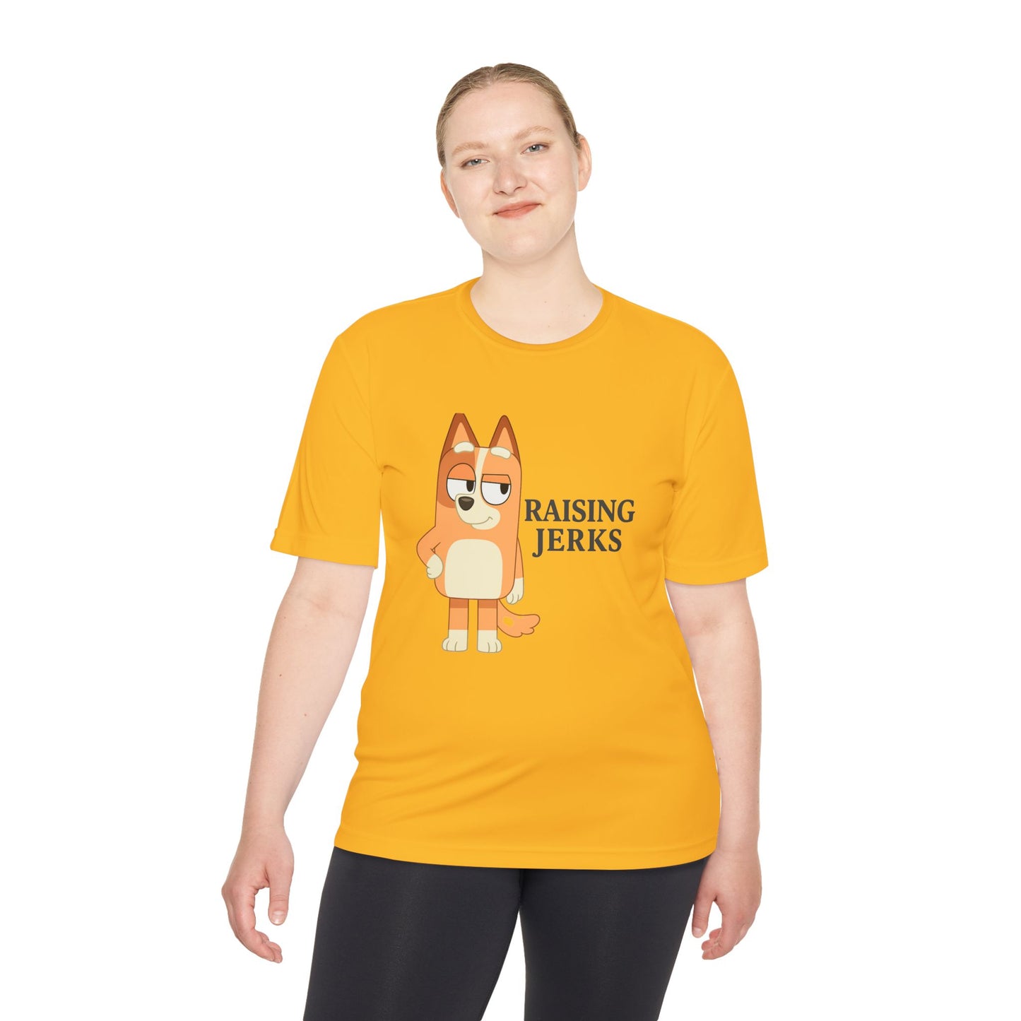 Funny Unisex Moisture Wicking Tee for Dads and Moms, Dad and Mom Gift, Parent Humor Shirt, Lightweight Tee, Family Joke Shirt, Parenting Tee