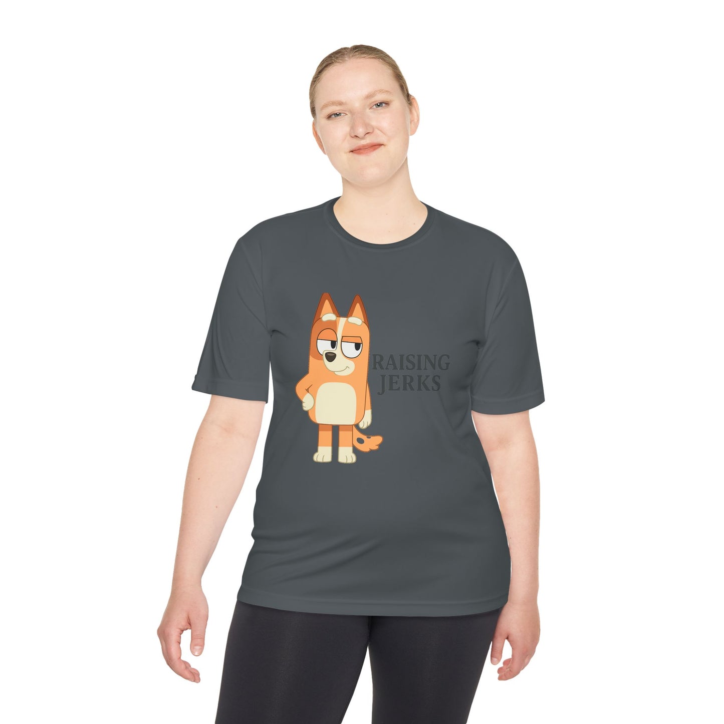 Funny Unisex Moisture Wicking Tee for Dads and Moms, Dad and Mom Gift, Parent Humor Shirt, Lightweight Tee, Family Joke Shirt, Parenting Tee