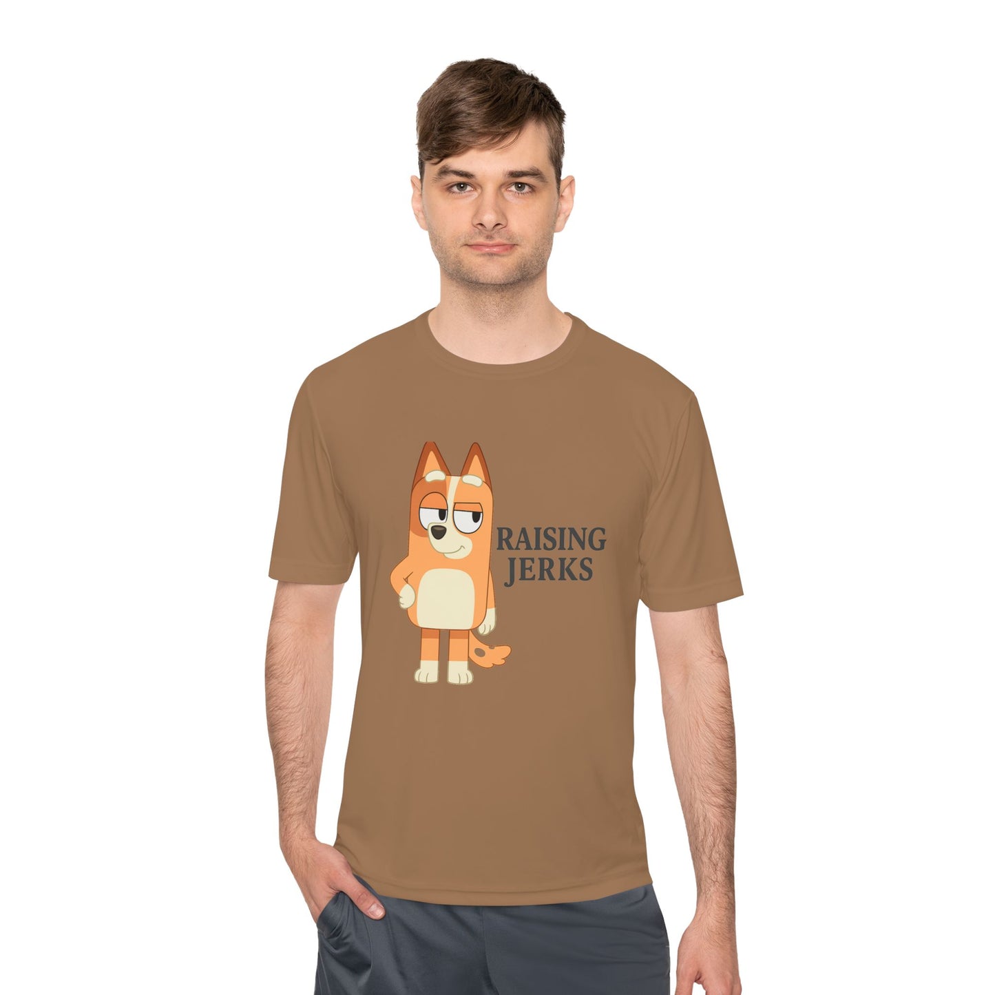 Funny Unisex Moisture Wicking Tee for Dads and Moms, Dad and Mom Gift, Parent Humor Shirt, Lightweight Tee, Family Joke Shirt, Parenting Tee