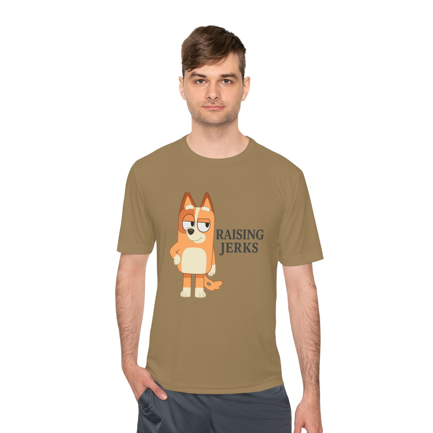 Funny Unisex Moisture Wicking Tee for Dads and Moms, Dad and Mom Gift, Parent Humor Shirt, Lightweight Tee, Family Joke Shirt, Parenting Tee